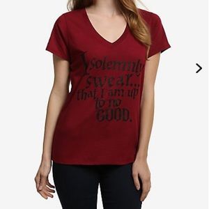Harry Potter Solemnly Swear V-Neck T-Shirt